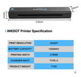 ***(NEW SPECIAL INTRODUCTORY PRICE)***EMALLA Wireless INKDOT Thermal Printer Machine.