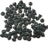 *** Grommet Nipples, 100pc CHOOSE STYLE: Black | Clear | Assorted Colors