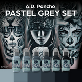 World Famous Tattoo Ink - World Famous Ink A.D. PANCHO PASTEL GREY SET | Available in 1oz & 4oz