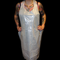 Disposable Aprons 100/box, CHOOSE COLOR: WHITE or BLACK