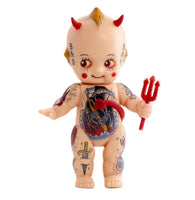 A Pound of Flesh products are Made in the USA. Choose your Doll: Cutie, Angel or Devil. Includes display platform.