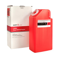 Sharps Mail Back Disposal System CHOOSE SIZE. (comes with prepaid box and postage)