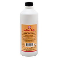 Talens BLACK Drawing Ink or Indian Ink, 490ml, 16.7oz bottle.