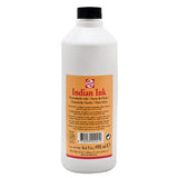 Talens BLACK Drawing Ink or Indian Ink, 490ml, 16.7oz bottle.