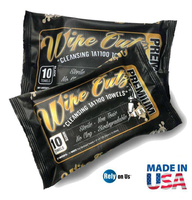 Wipe Outz Premium Dry Tattoo Towels, Pack of 10 or Singles, CHOOSE COLOR.